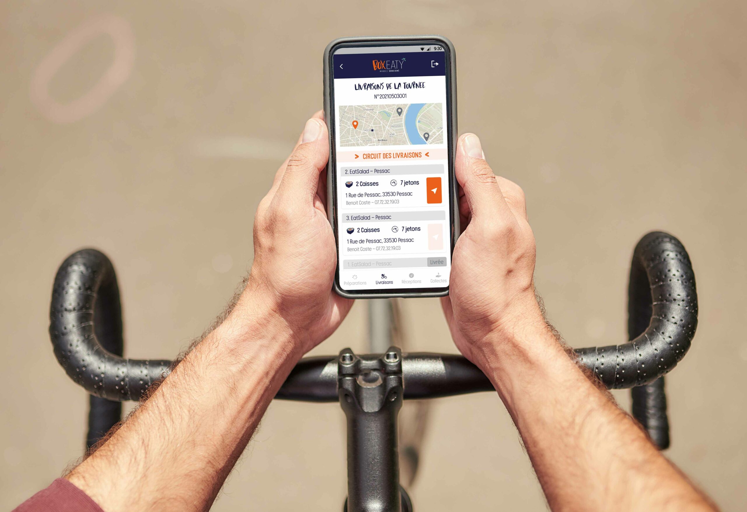 application-mobile-livreur-vélo